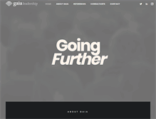 Tablet Screenshot of gaialeadership.se